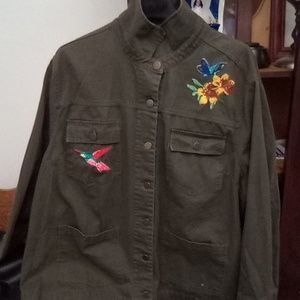 Women's 4x bird🐦flower jacket
